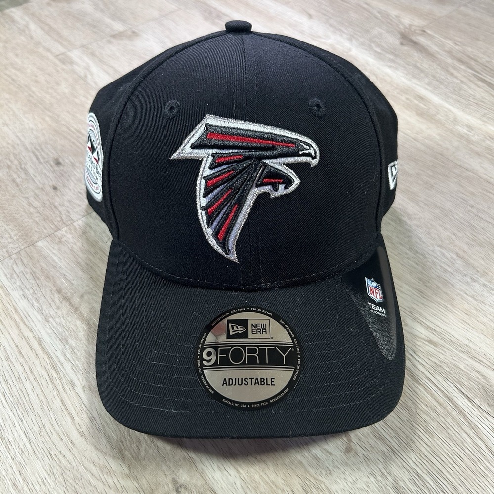 New‎ Era Atlanta Falcons Strapback Hat NWT NFL 2017 Inaugural Season Black Cap